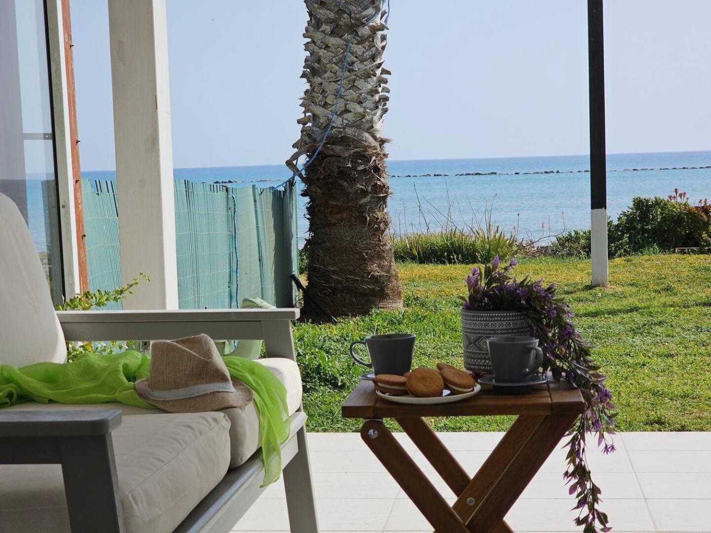 Ammos Beachfront Villa Paradise Larnaka Exterior foto